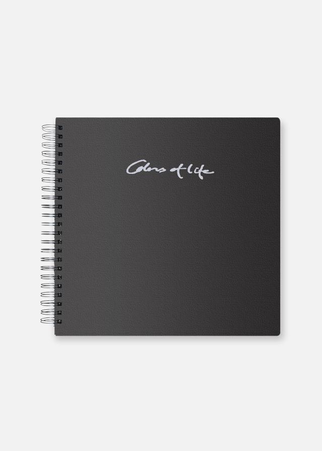 Colors of Life Negro - 30x30 cm (48 Páginas negras / 24 hojas)