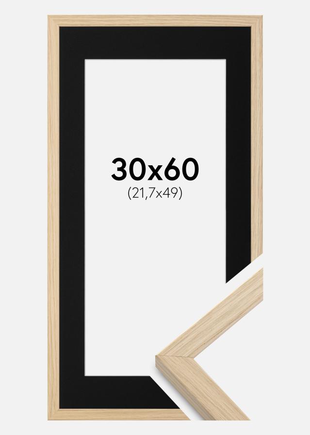 Marco Grimsåker Roble 30x60 cm - Paspartú Negro 22,7x50 cm