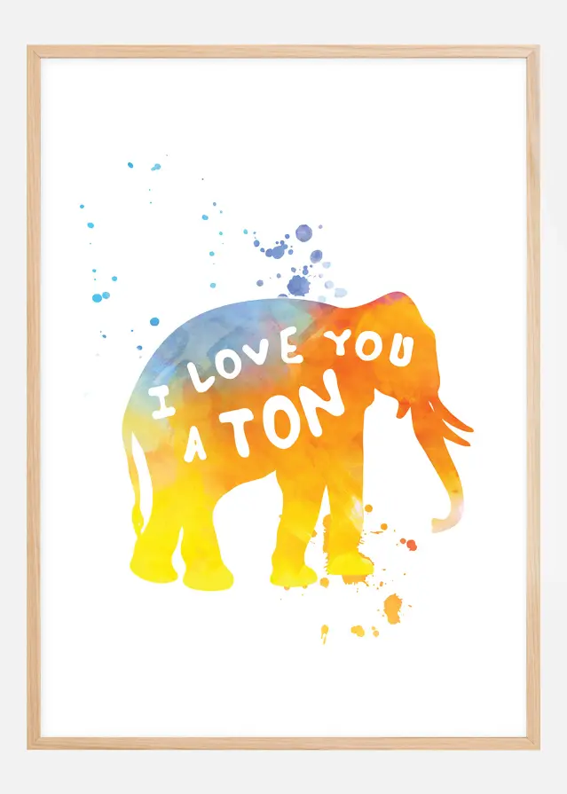 I love you a TON Póster
