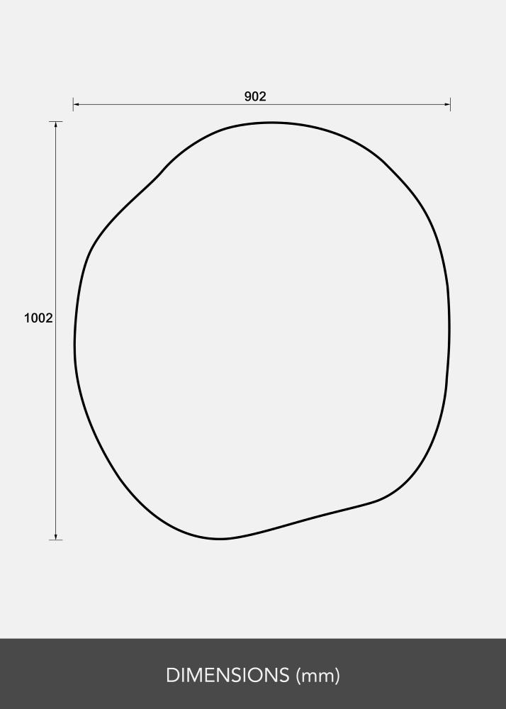 Espejo Vista 100x90 cm