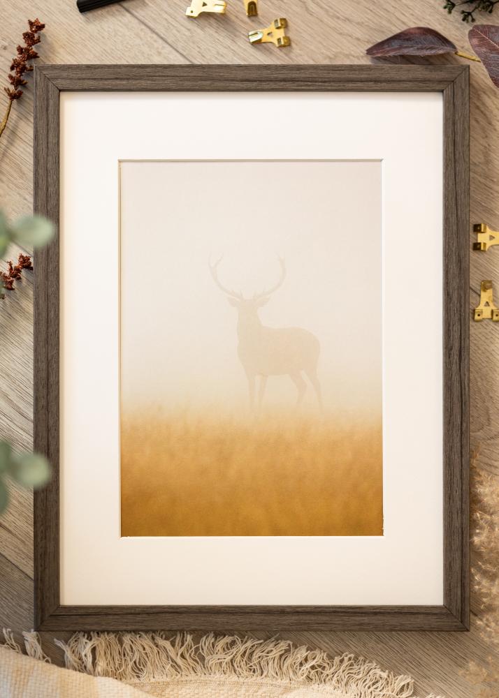 Marco Hermes Vidrio acrílico Grey Oak 28x35 cm