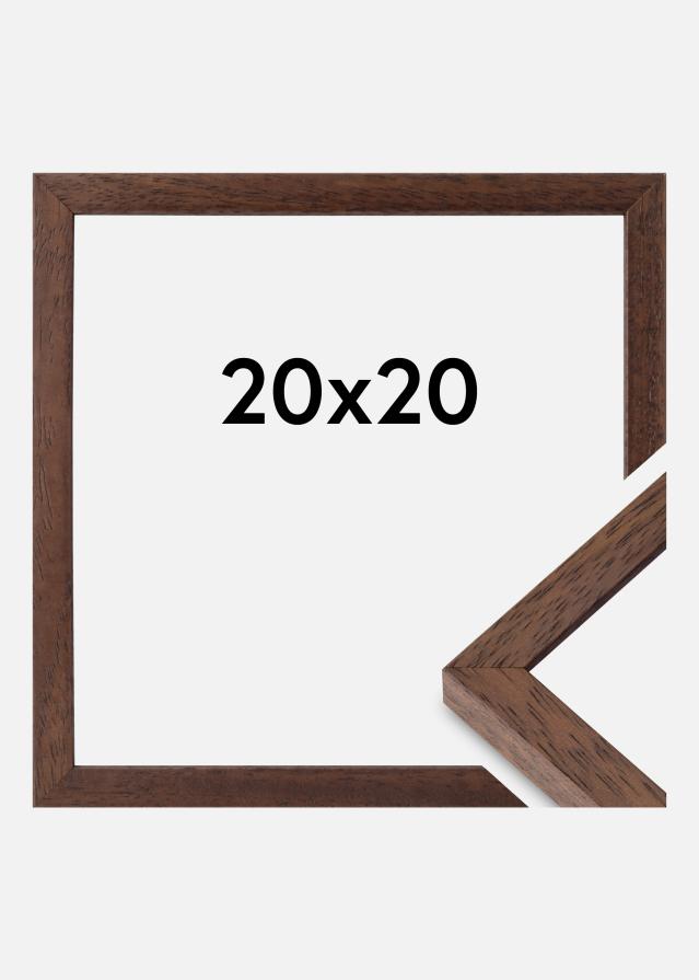 Marco Ares Vidrio Acrílico Teca 20x20 cm