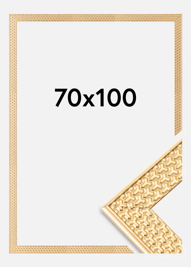 Marco Grace Vidrio acrílico Dorado 70x100 cm