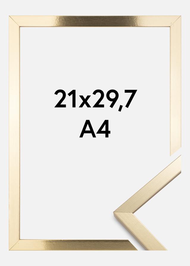 Marco Trendy Vidrio acrílico Dorado 21x29,7 cm (A4)