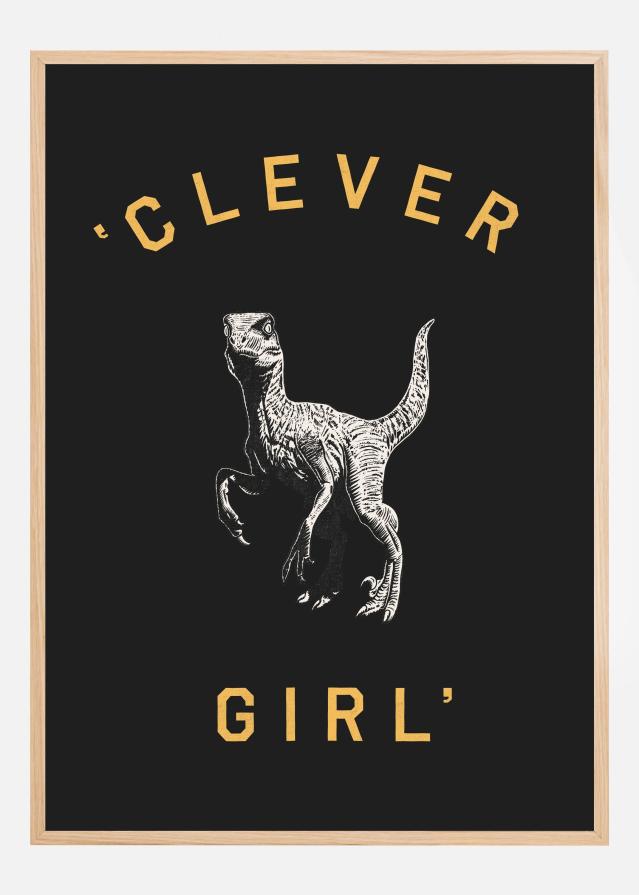 Clever Girl Dark Póster