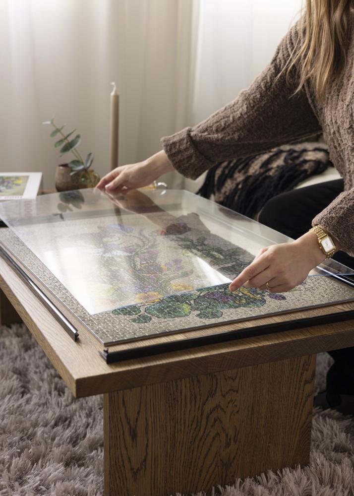 Marco para rompecabezas Negro 70x100 cm