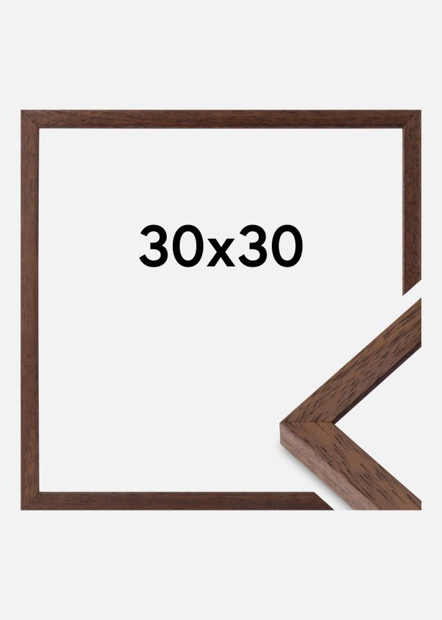 Marco Ares Vidrio Acrílico Teca 30x30 cm