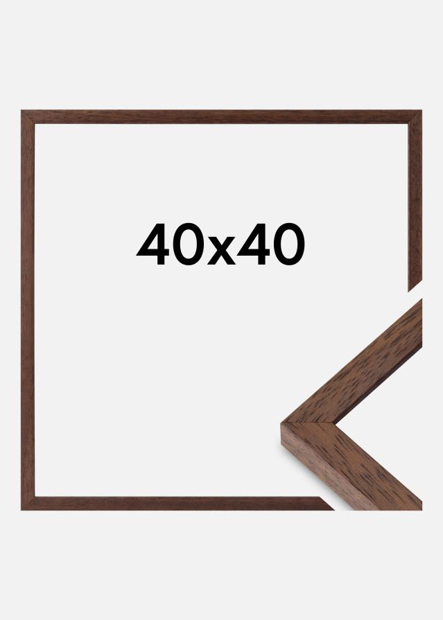 Marco Ares Vidrio Acrílico Teca 40x40 cm