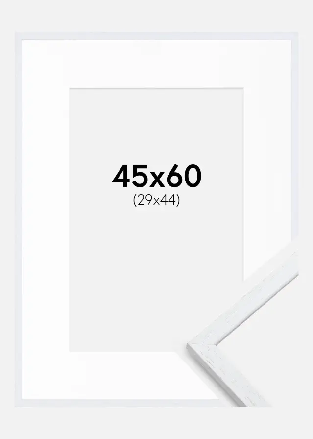 Marco Edsbyn Warm White 45x60 cm - Paspartú Blanco 30x45 cm