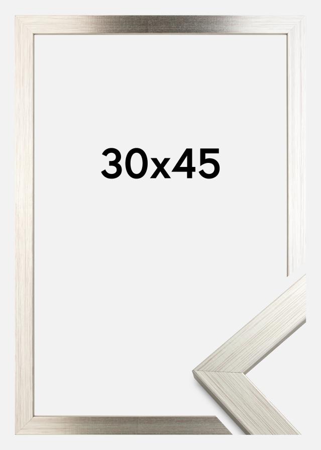 Marco Silver Wood Vidrio acrílico 30x45 cm