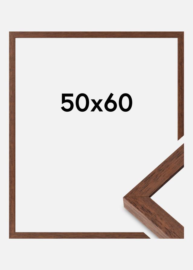 Marco Hermes Vidrio acrílico Teca 50x60 cm