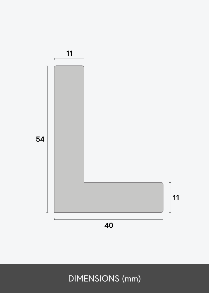 Marco Osiris Marco flotante Negro - Tamaño a escoger