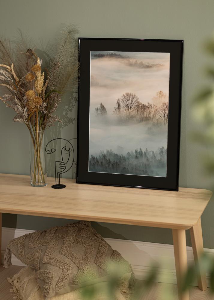 Marco New Lifestyle Negro 30x30 cm - Paspartú Negro 8x8 inches