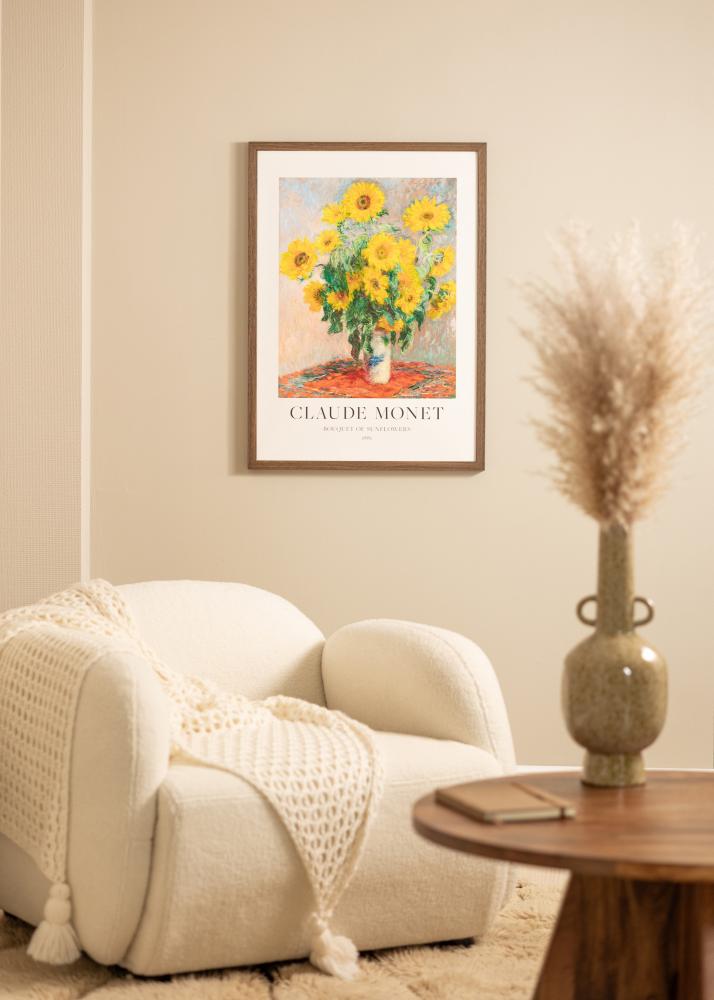 Marco Hermes Vidrio acrílico Nuez 30x40 cm