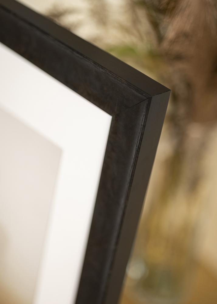 Marco Ribe Negro Chapeado de brezo - Tamaño personalizable