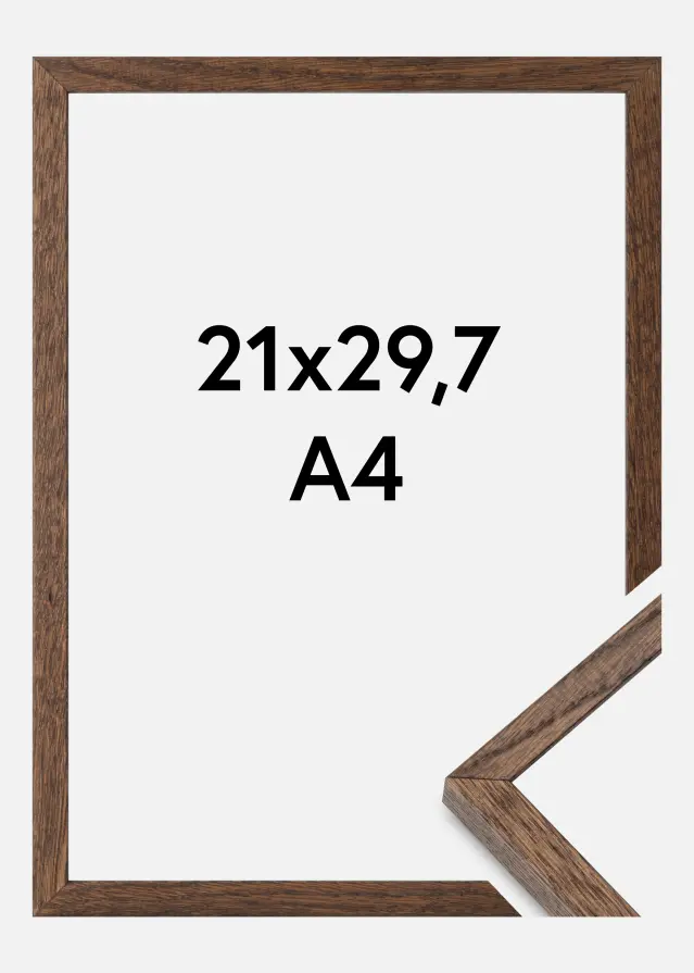 Massive Oak Vidrio acrílico Dark Painted 21x29,7 cm (A4)