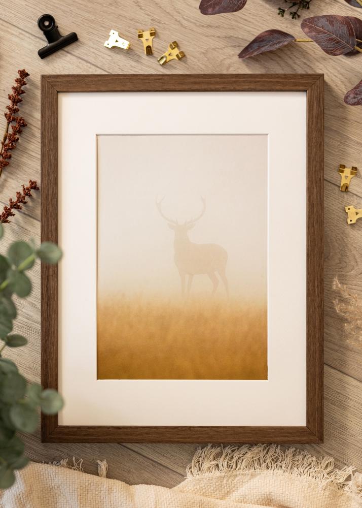 Marco Hermes Vidrio acrílico Nuez 30x40 cm