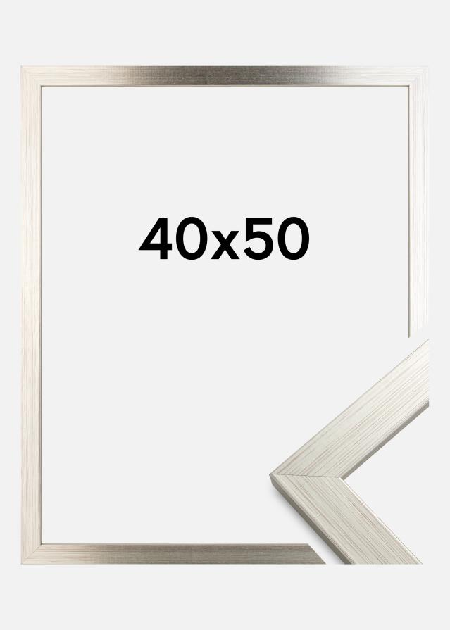 Marco Silver Wood Vidrio acrílico 40x50 cm