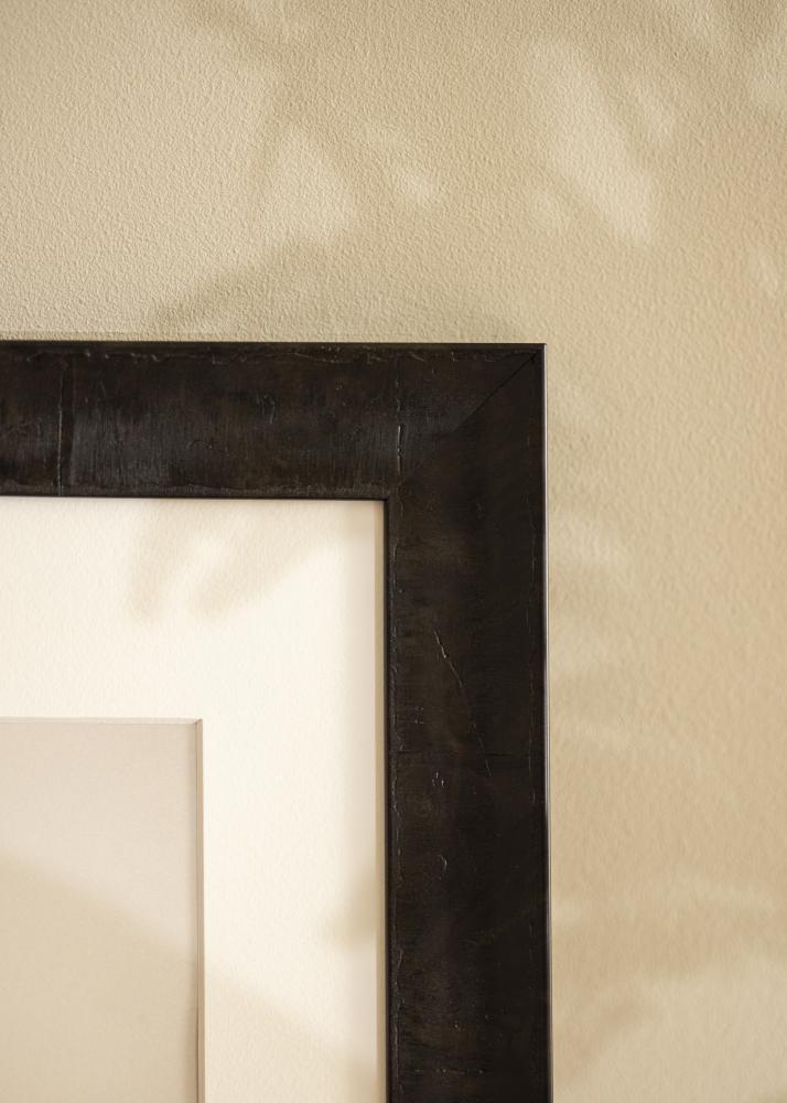 Marco Ribe Negro Chapeado de brezo - Tamaño personalizable