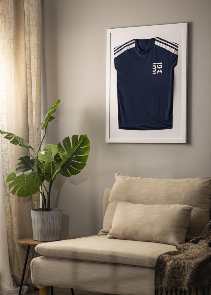 Marco Jersey Caja Vidrio acrílico Blanco 60x80 cm