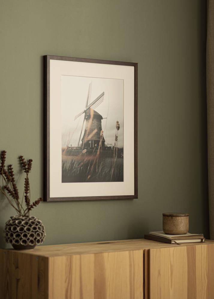 Marco E-Line Vidrio acrílico Castaño 50x50 cm