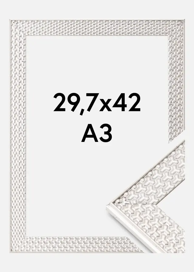Marco Grace Vidrio acrílico Plateado 29,7x42 cm (A3)