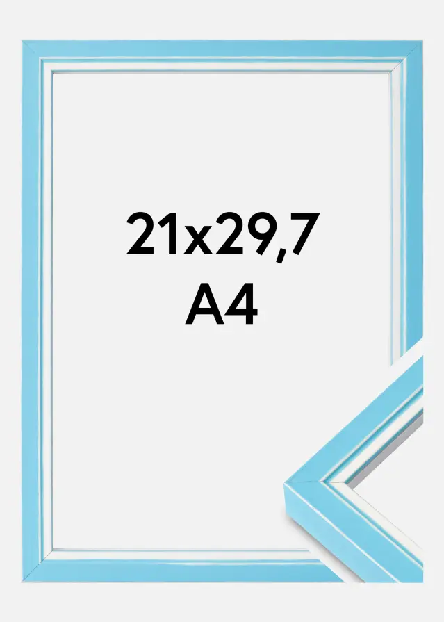 Marco Diana Vidrio acrílico Azul claro 21x29,7 cm (A4)