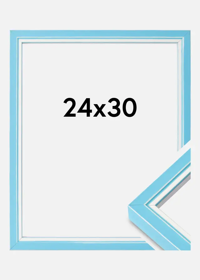 Marco Diana Vidrio acrílico Azul claro 24x30 cm