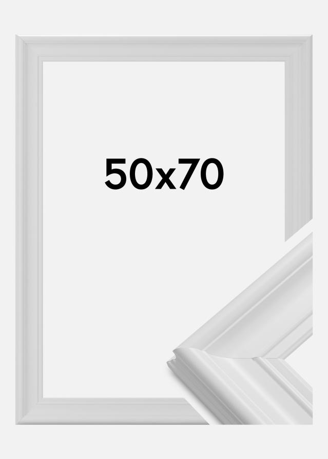 Marco Mora Premium Vidrio acrílico Blanco 50x70 cm