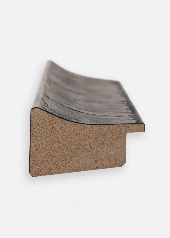 Marco Ribe Negro Chapeado de brezo - Tamaño personalizable