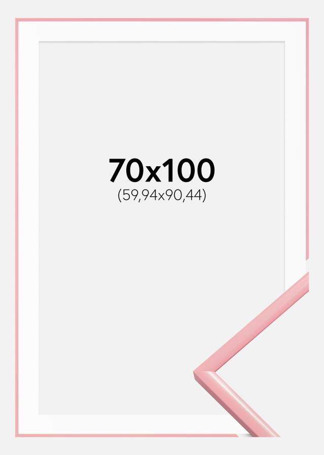 Marco New Lifestyle Rosa 70x100 cm - Paspartú Blanco 24x36 inches