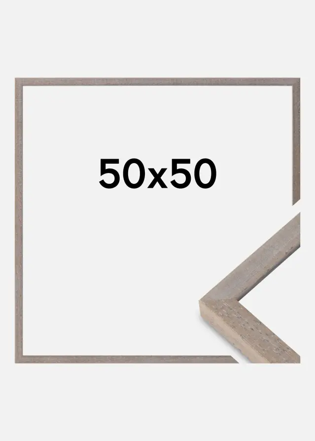 Marco Ares Vidrio Acrílico Gris 50x50 cm