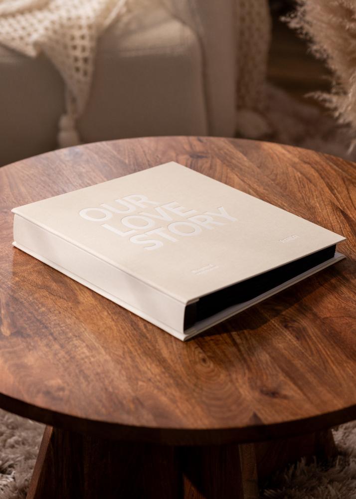 KAILA Álbum de fotos NUESTRA HISTORIA DE AMOR Crema - 600 imágenes en 10x15 cm