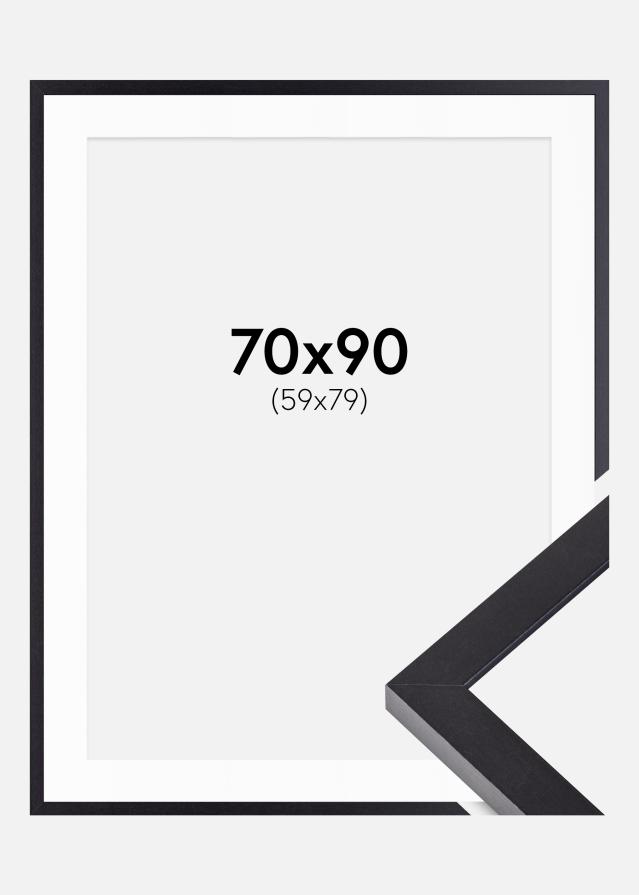 Marco Selection Negro 70x90 cm - Paspartú Blanco 60x80 cm