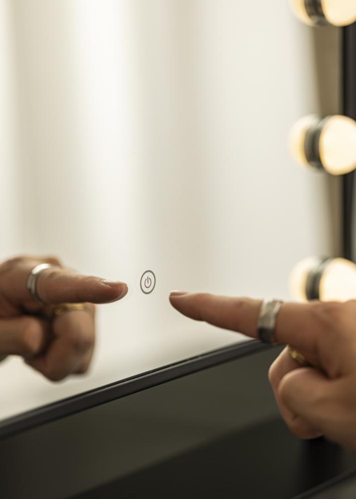 KAILA Espejo tocador VI Negro- 46x60 cm