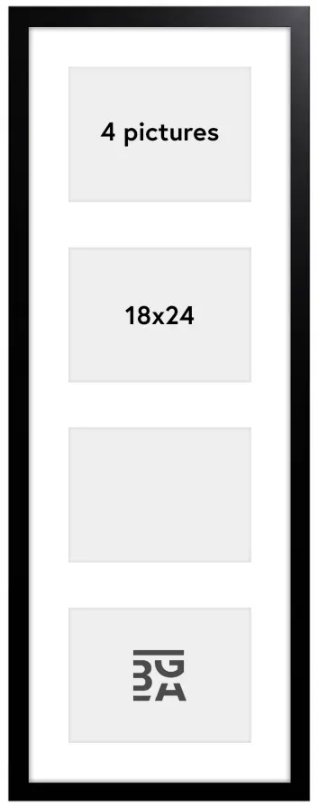 Black Wood Marco collage - 4 Fotos (18x24 cm)