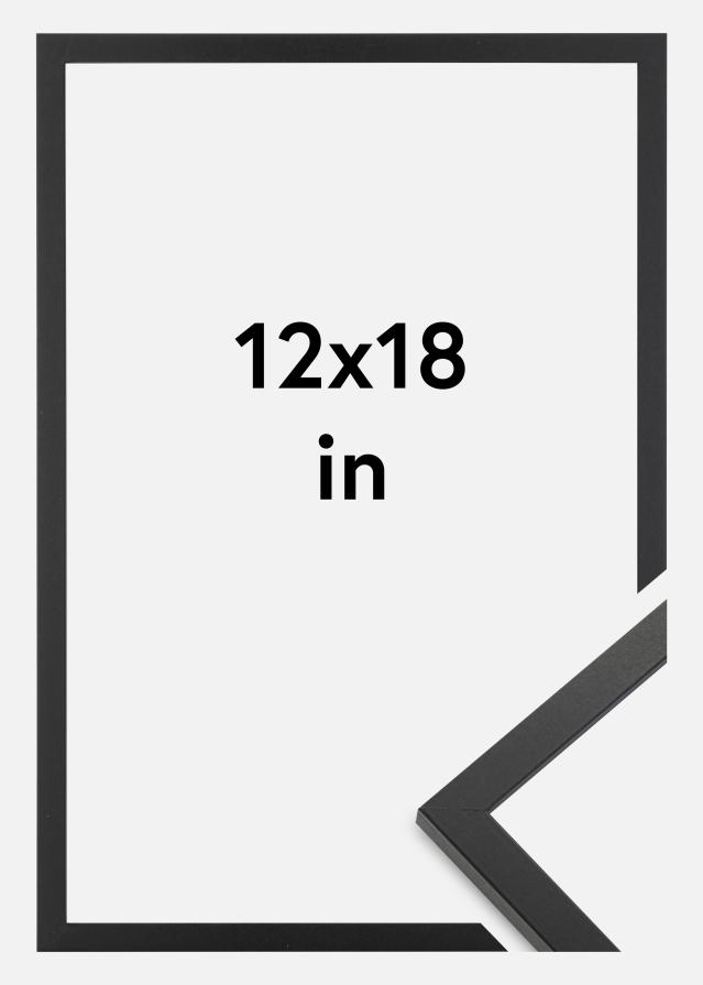 Marco Trendy Vidrio acrílico negro 12x18 inches (30,48x45,72 cm)