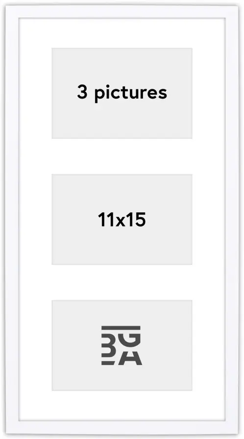 Edsbyn Marco collage XVIII Blanco - 3 Fotos (11x15 cm)