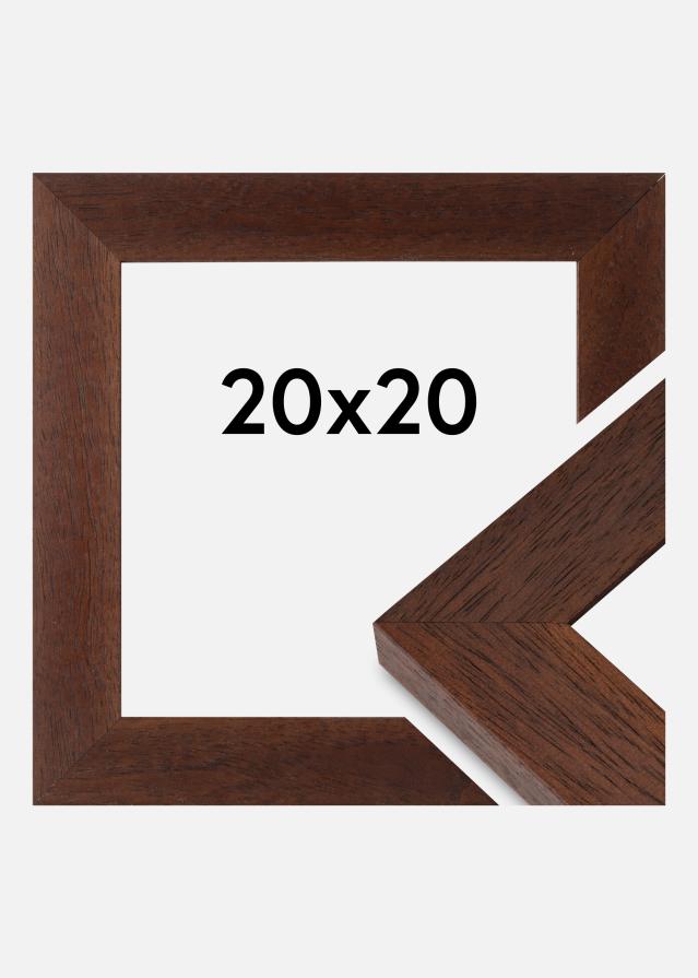 Marco Juno Vidrio acrílico Teca 20x20 cm