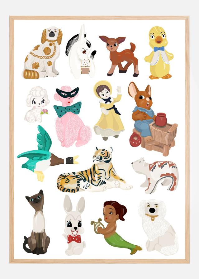 Kitsch Print Póster