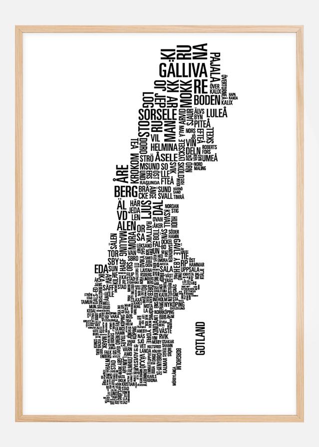 Póster Municipios en Suecia