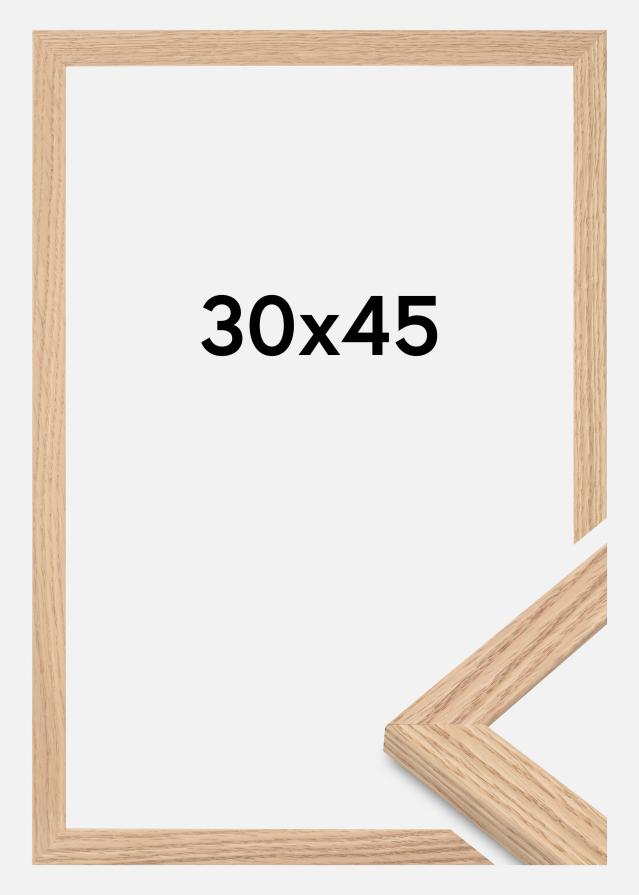 Marco Tidlös Vidrio acrílico Roble macizo 30x45 cm