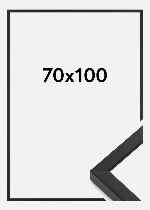 Marco E-Line Wide Vidrio acrílico Negro 70x100 cm