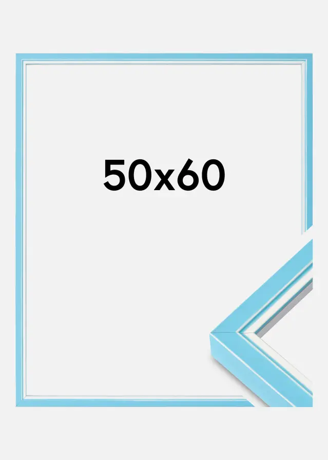 Marco Diana Vidrio acrílico Azul claro 50x60 cm