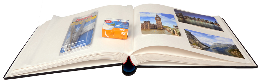 Henzo Gran Cara Premium Álbum de fotos - Negro - 31x33 cm (100 Hojas blancas)